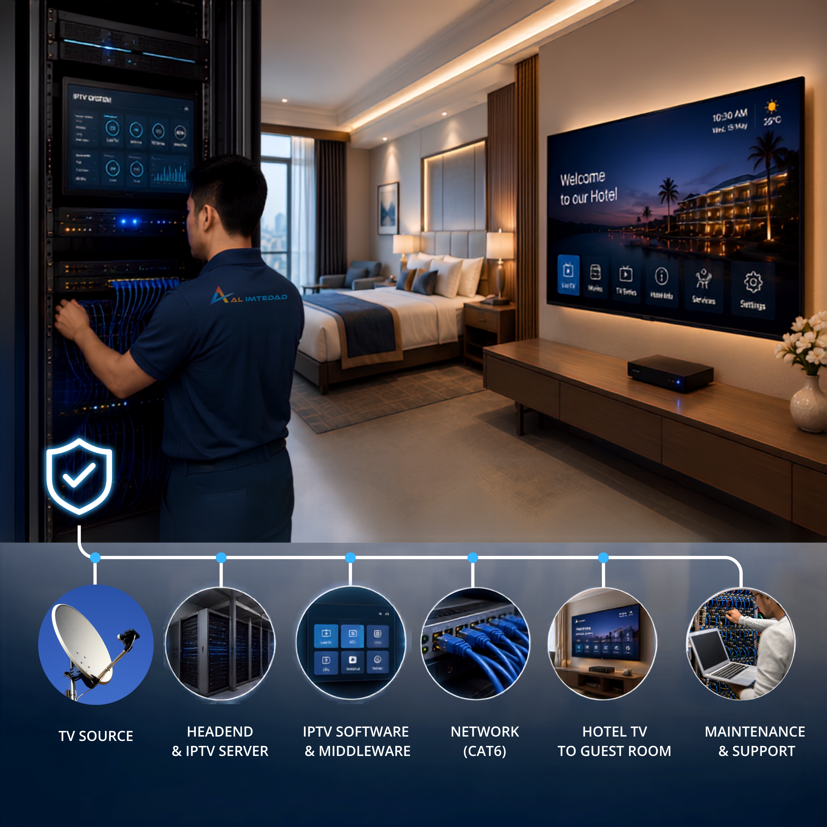 IPTV software AMC service for Hospitality