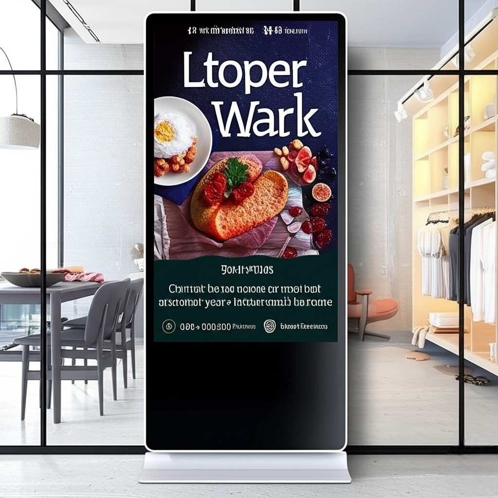 Smart Digital signage display with vivid visuals