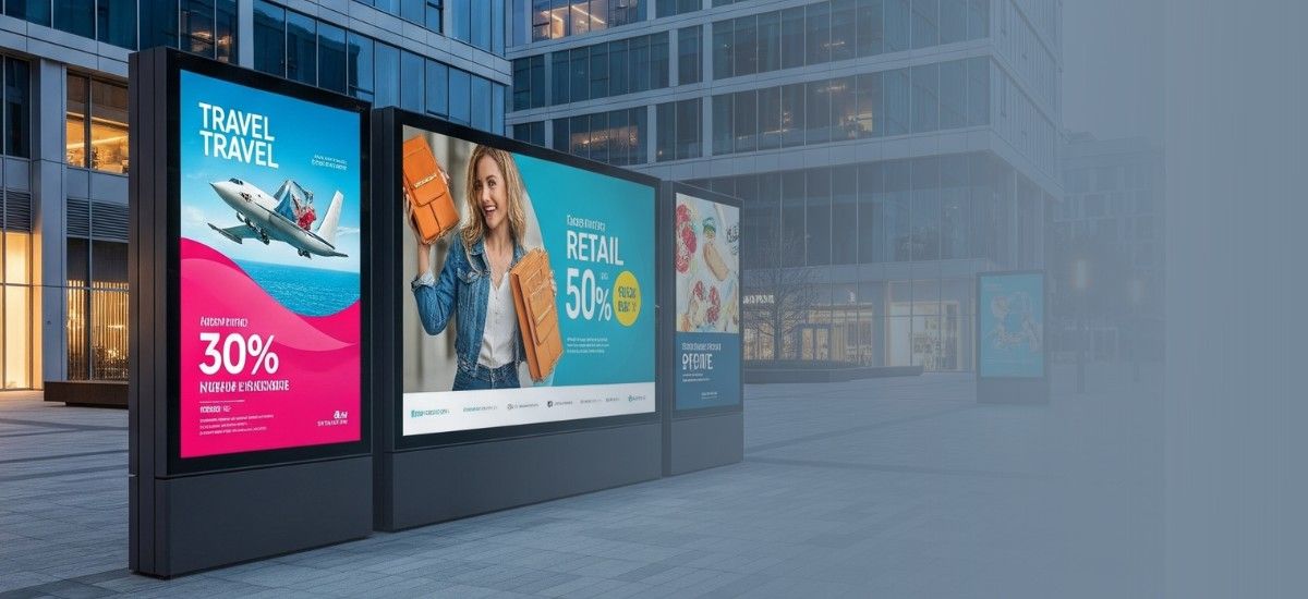 Digital signage monitor with vibrant clarity
