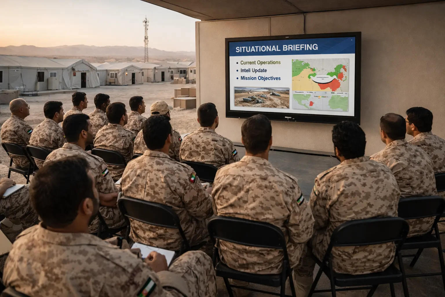 Army camp IPTV system providing secure television and information broadcasting