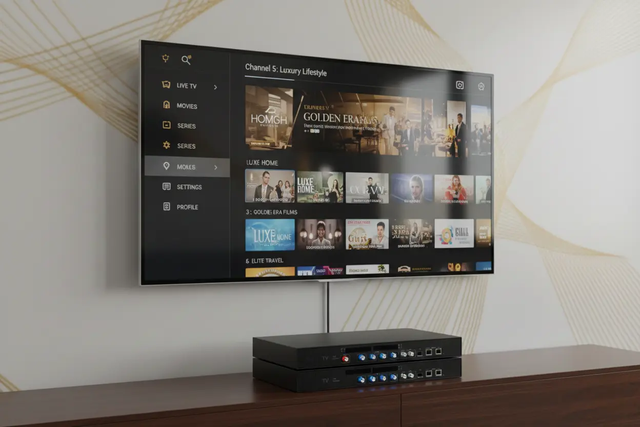 IPTV headend rack with encoders and servers