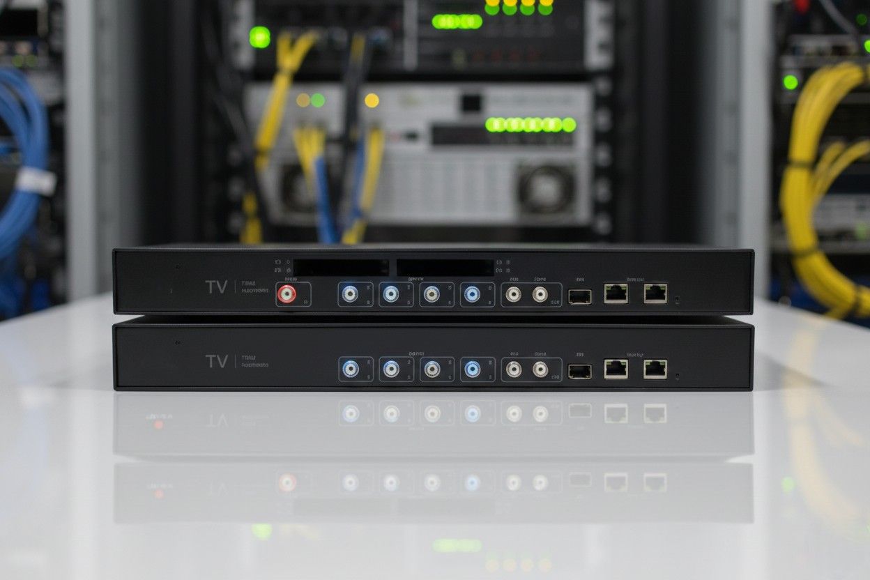 Centralized IPTV headend equipment for TV signal management