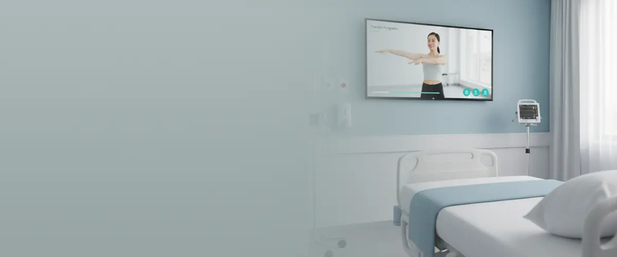 Hospital lobby TV system – SMATV for Hospitals providing clear entertainment and information