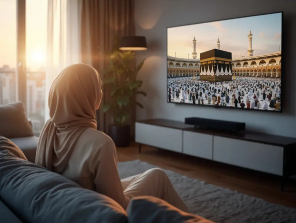 Elegant reception area TV display – Hotel Satellite TV delivering superior visual performance.